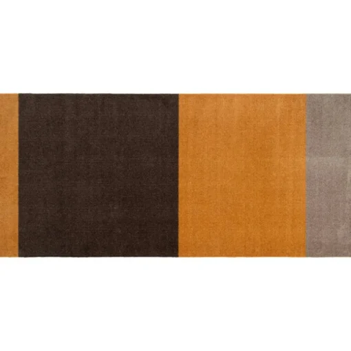 Stripes Rug Dijon/Brown, 90x200 cm