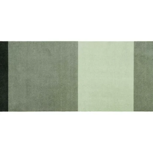 Stripes Rug Light Green / Dark Green, 90x130 cm