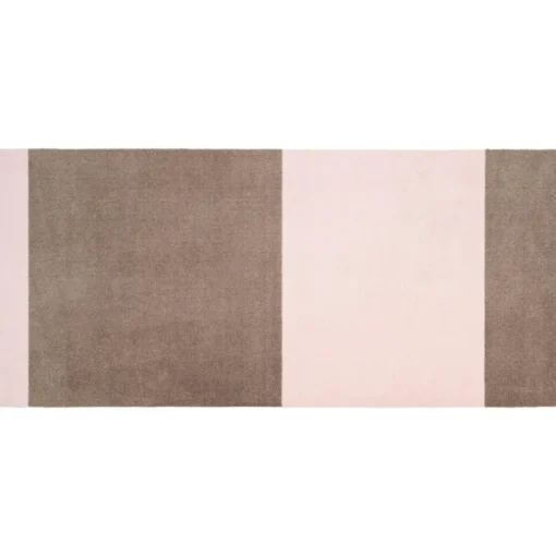 Stripes Rug Sand/Light Rose, 90x200 cm