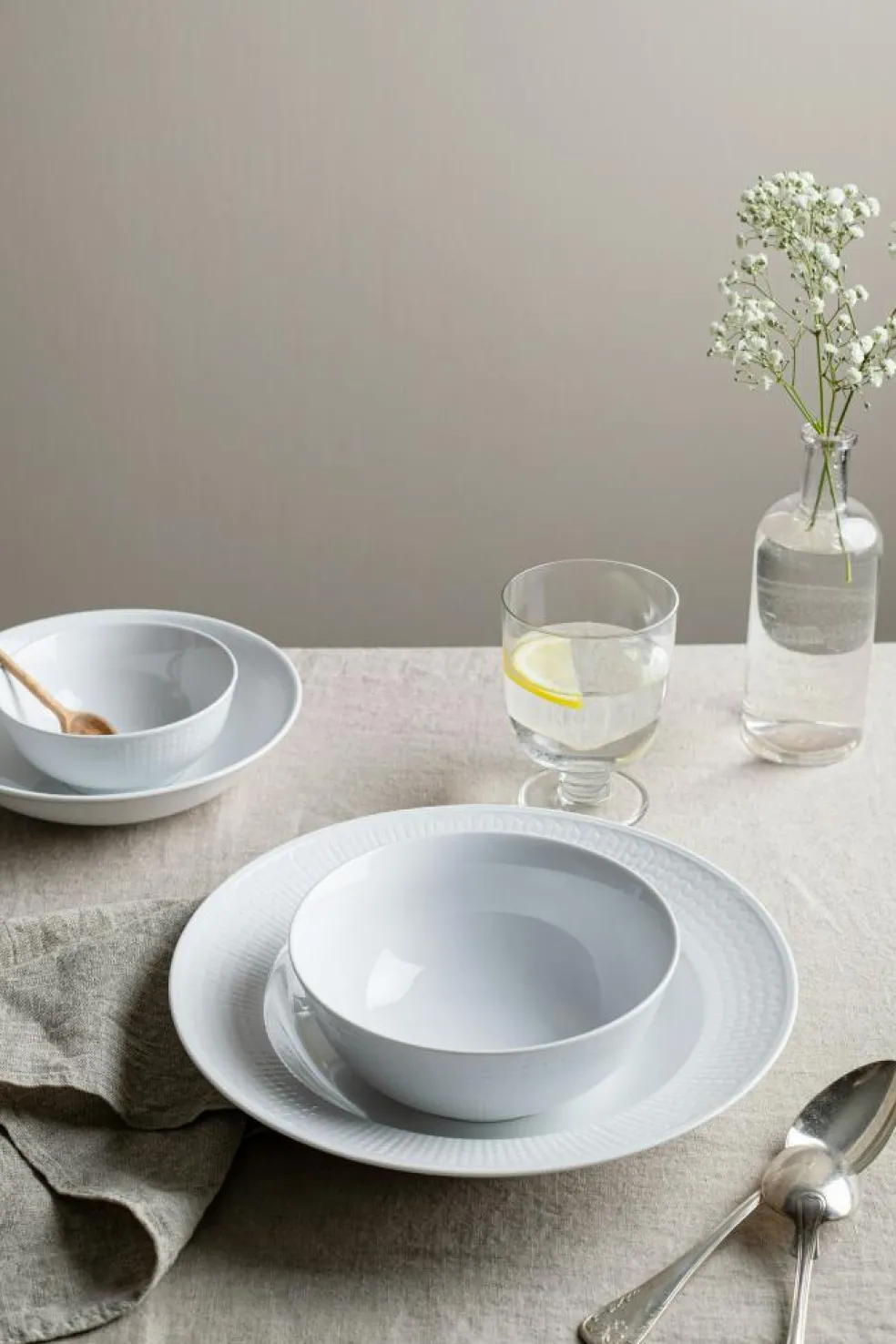 Swedish Grace Bowl 60 cl 6-pack, Fog (Light Grey)