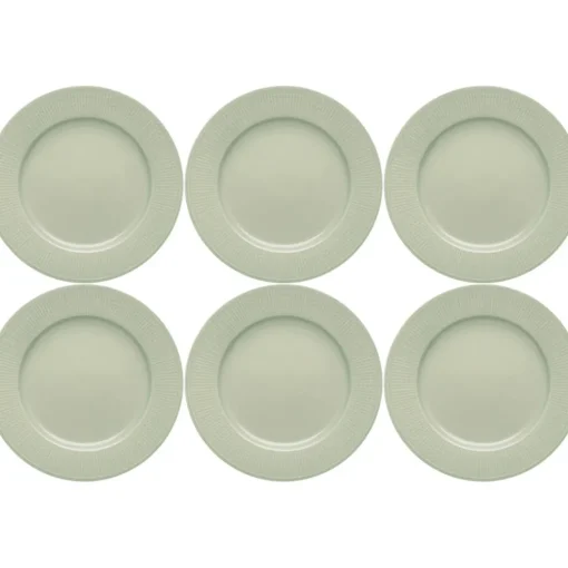 Swedish Grace Plate 21 cm 6-pack, Meadow (Light Green)
