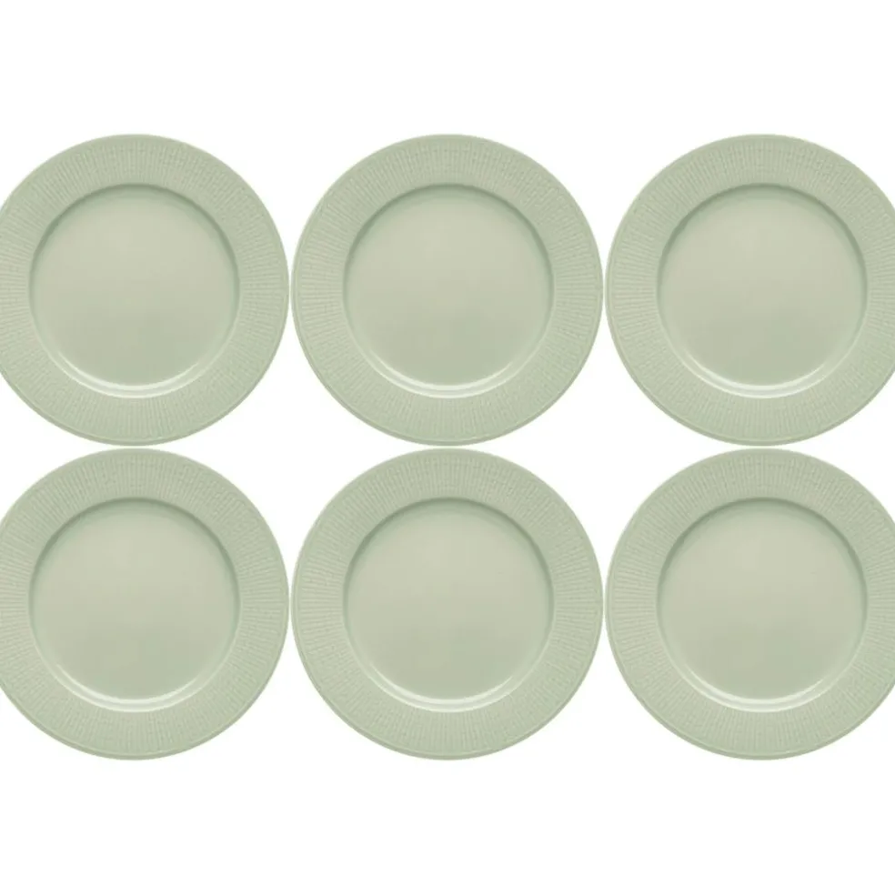 Swedish Grace Plate 27 cm 6-pack, Meadow (Light Green)