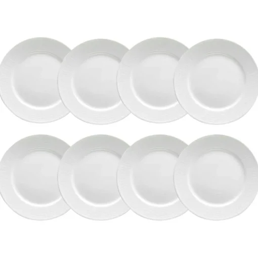 Swedish Grace Plate 27 cm Snow (White), 8 Pcs