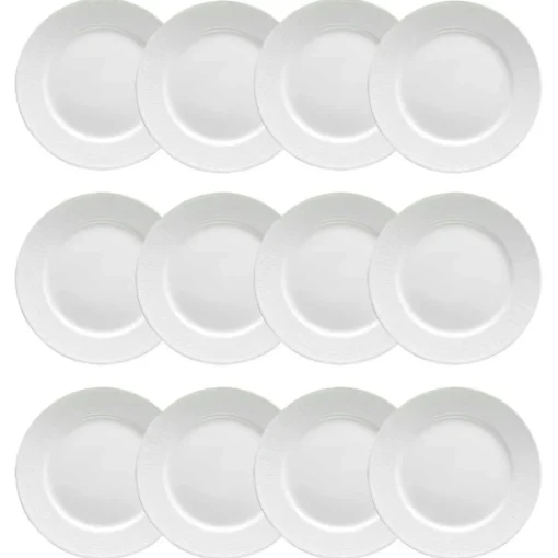 Swedish Grace Plate 27 cm Snow (White), 12 Pcs