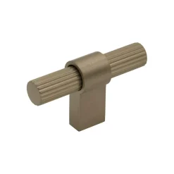 T Helix Stripe Knob, Stainless look