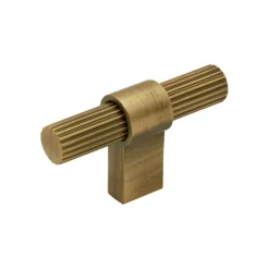 T Helix Stripe Knob, Stainless look