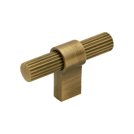 T Helix Stripe Knob, Stainless look
