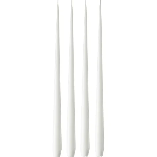 Taper Candle Lacquered 42 cm 4-pack, Ivory