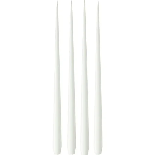 Taper Candle Lacquered 42 cm 4-pack, Ivory