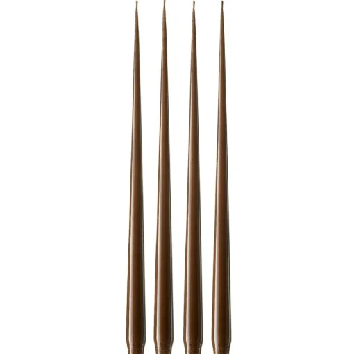 Taper Candle Lacquered 42 cm 4-pack, Ivory