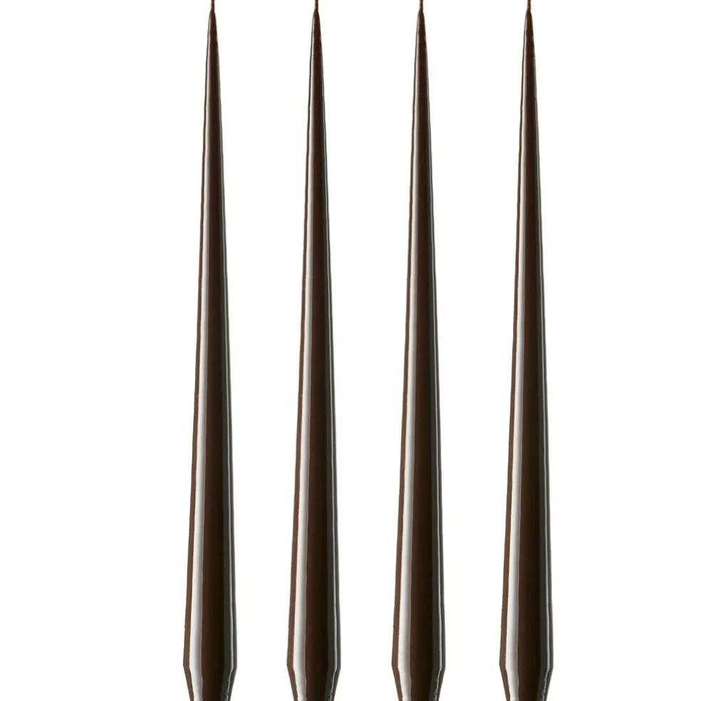 Taper Candle Lacquered 32 cm 4-pack, Ivory