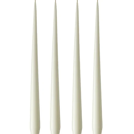 Taper Candle Lacquered 32 cm 4-pack, Ivory