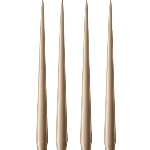 Taper Candle Lacquered 32 cm 4-pack, Ivory