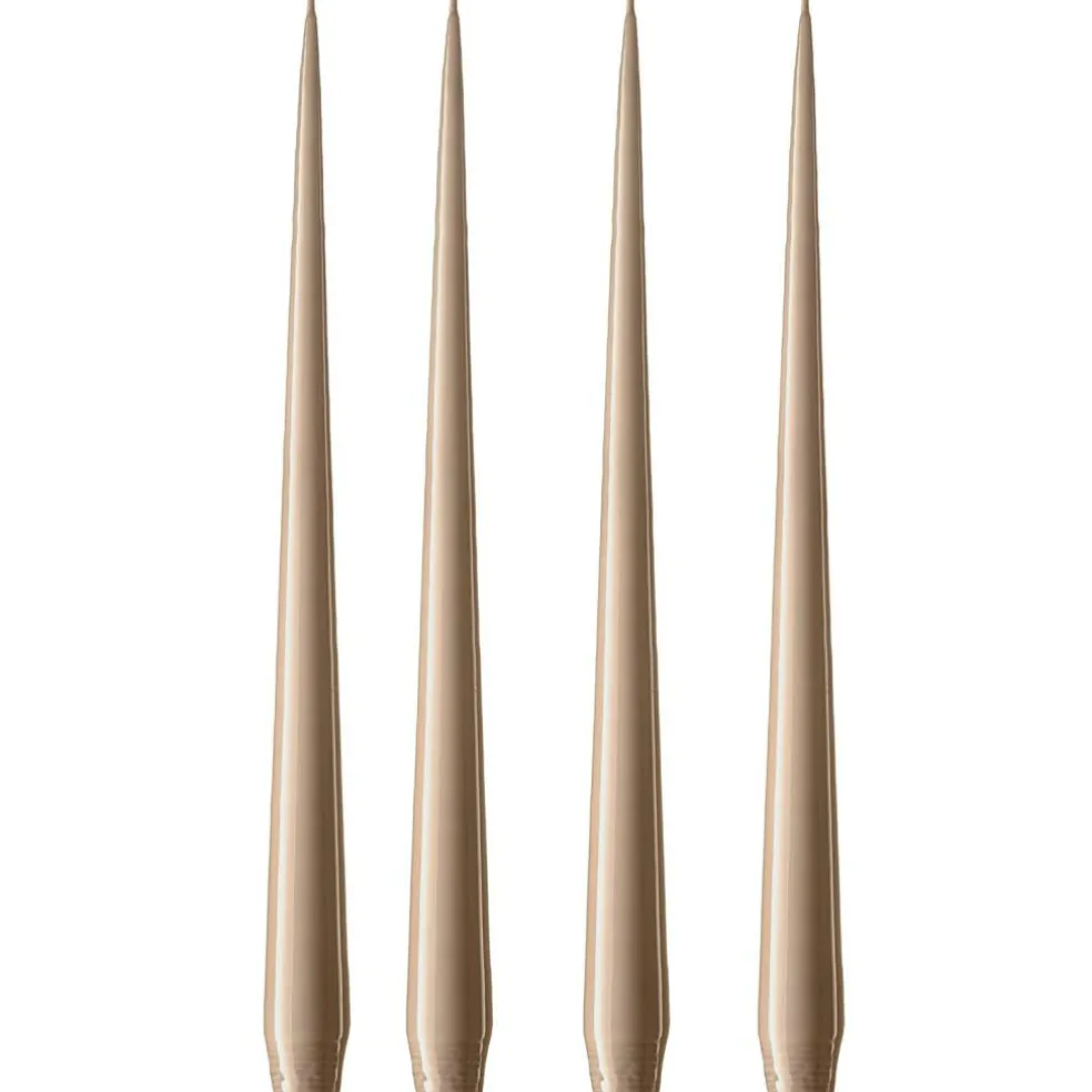 Taper Candle Lacquered 32 cm 4-pack, Ivory