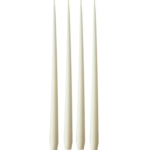 Taper Candles Matte 42 cm 4-pack, Nougat Note