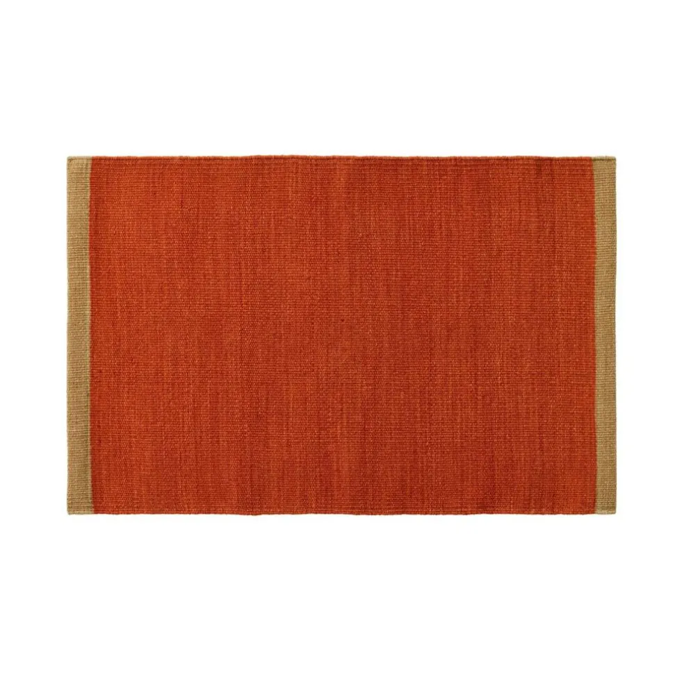Tarun- Traceable Door Mat 60x90 cm, Rust/Beige