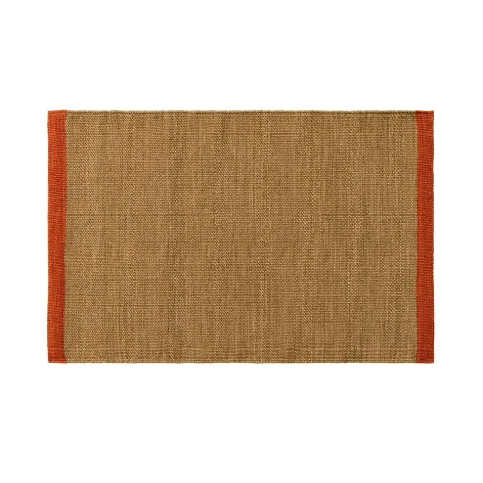 Tarun- Traceable Door Mat 60x90 cm, Rust/Beige