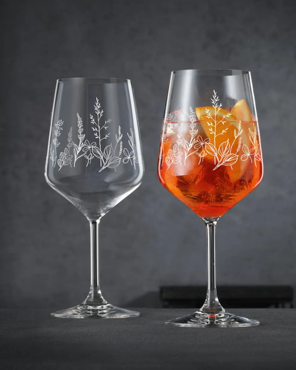 Tattoo Wine Glass 2-pack, Black