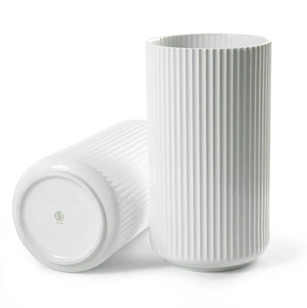 The Lyngby Vase 38 cm, White