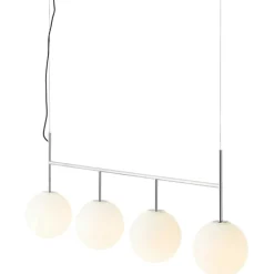 TR Bulb Ceiling Lamp, Matte / Polished Steel