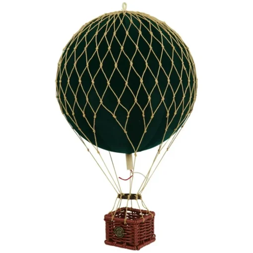 Travels Light Air Balloon Velvet Ø18 cm, Blue