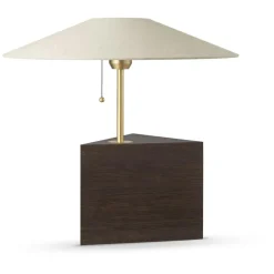 Triggy Table Lamp, White Glazed Ash