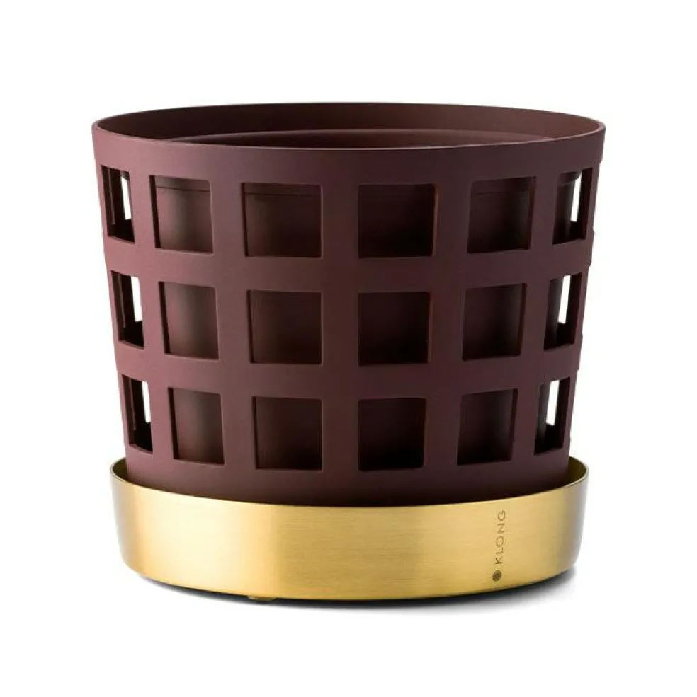 Trio Square Pot Dark Red, Ø12 cm / Small