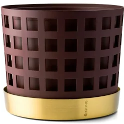 Trio Square Pot Dark Red, Ø12 cm / Small