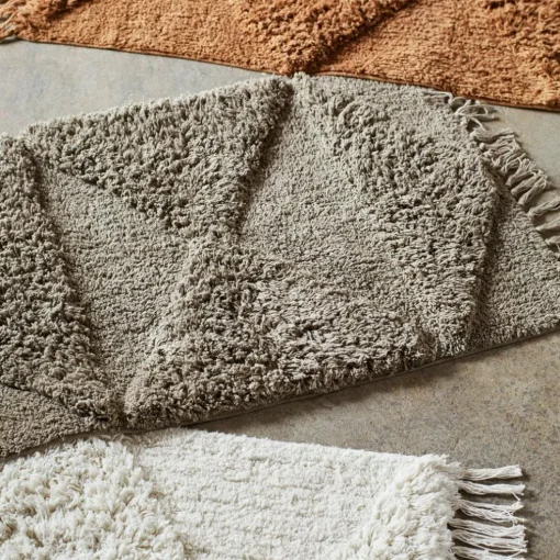 Tufted Bath Mat 60x90 cm, Brown