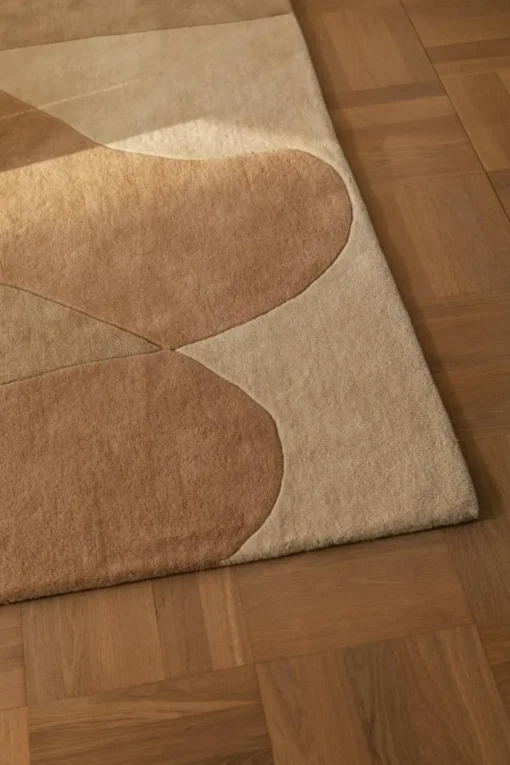 Tulip Wool Rug 180x270 cm, Beige