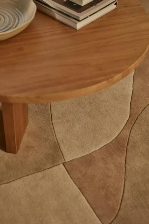 Tulip Wool Rug 180x270 cm, Beige