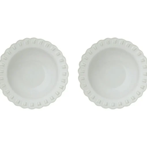 Tulipa Deep Plate 23 cm 2-pack, White