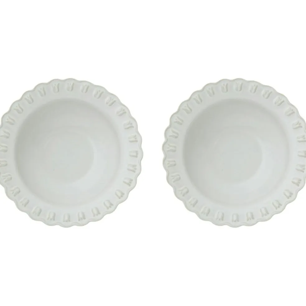 Tulipa Deep Plate 23 cm 2-pack, White