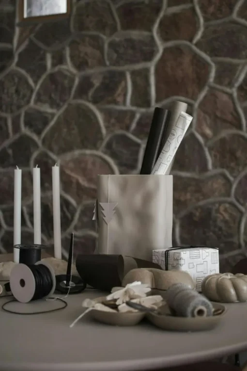Twine Candle Holder Ø14 cm, Beige