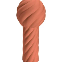 Twist Pillar Vase 34 cm, Black
