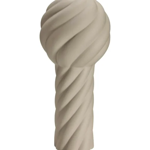 Twist Pillar Vase 34 cm, Black
