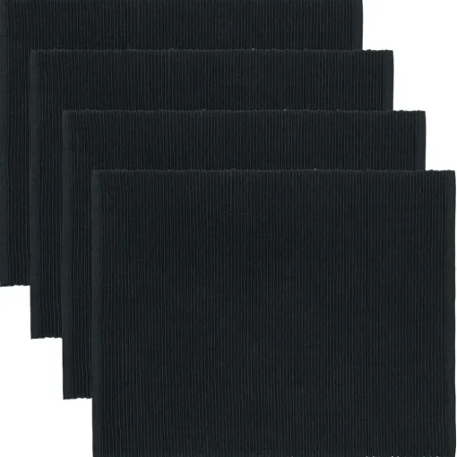 Uni Placemat 35x46 cm 4-pack, Black