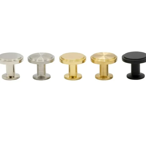 Uno Knob 30 mm, Burnished Brass