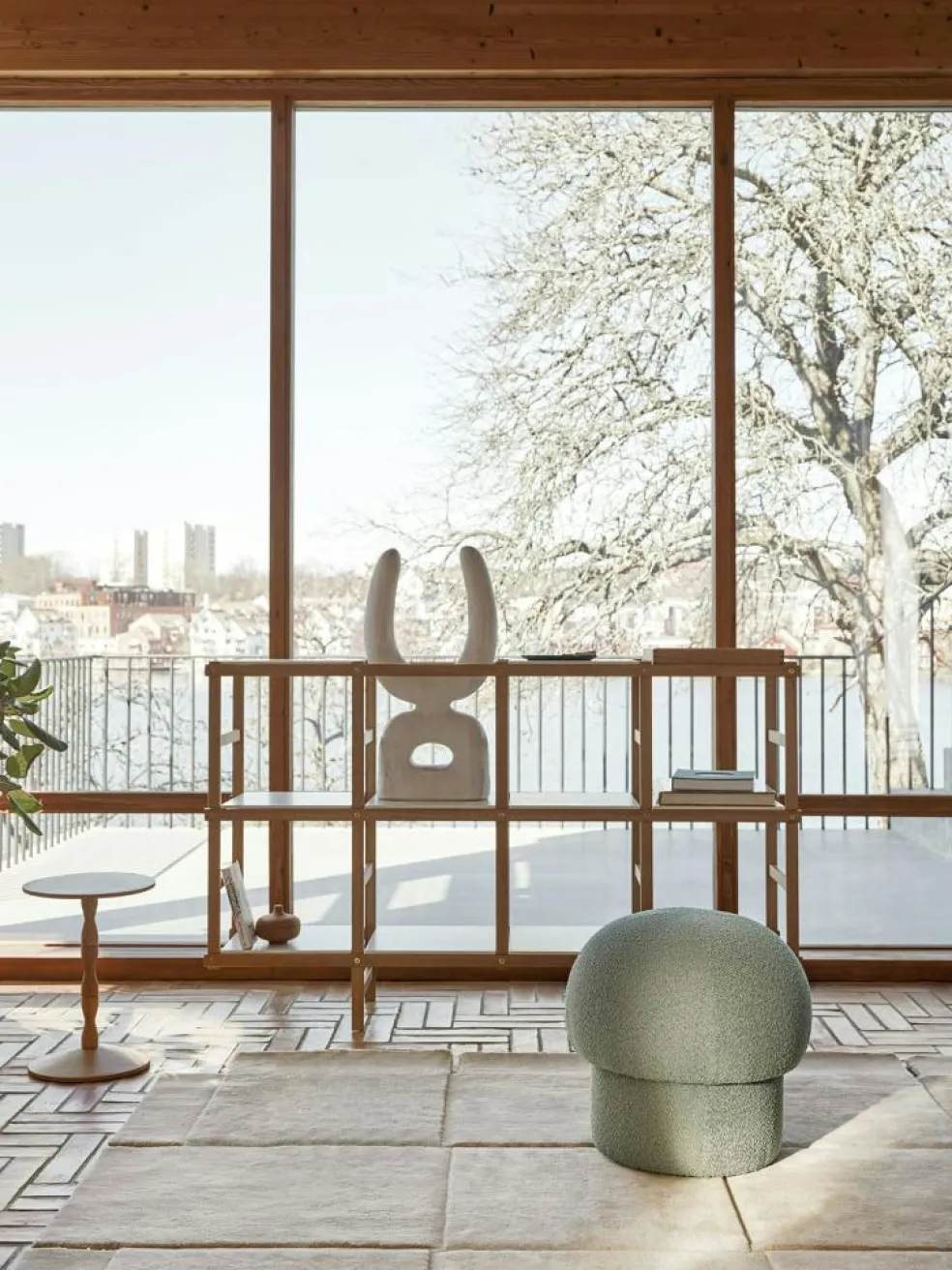 Uno Pouf Cream, Ø50 cm