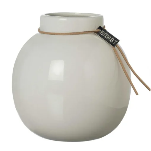 Vase Ceramic White, 13 cm