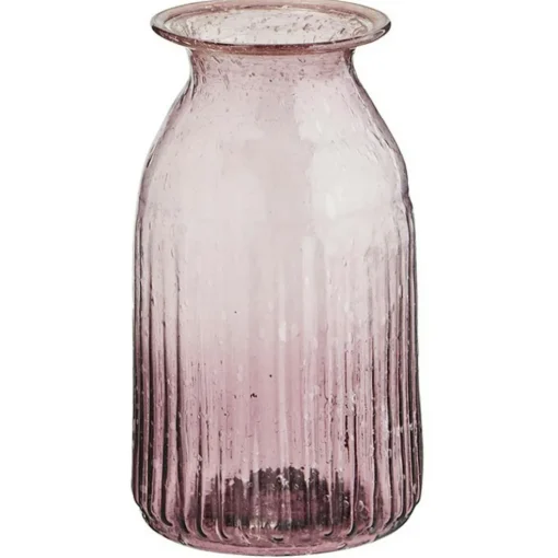 Vase Recycled Glass Purple, 13 cm