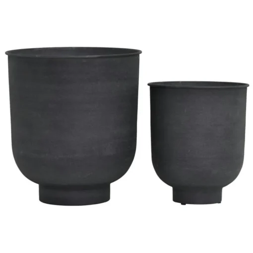 Vig Planter L Set 2pcs, Grey