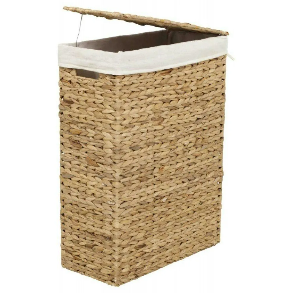 Water Hyacinth Fishbone Laundry Basket