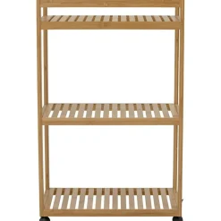 Aden Shelf With Wheels Bamboo 85x55 cm, Nature