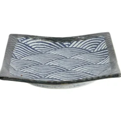 Aisai Seigaiha Plate, 17,2x17,2 cm