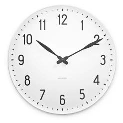 AJ Station Wall Clock, White