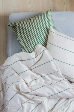 Align Bed Set 140x220 + 60x63 cm, Sand / Pine Green