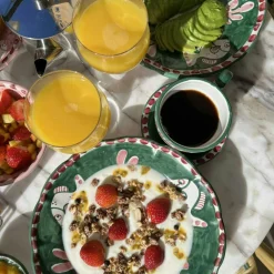 Amalfi Cappuccino Cup With Saucer, Green