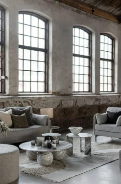 Ambra Candle Holder 8 cm, White/Brown