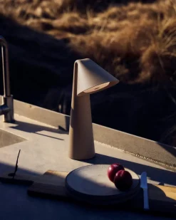 Ami Table Lamp Portable, Chocolate Clay